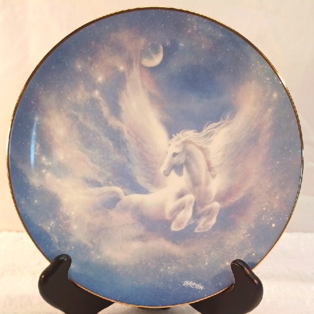 ✨️1993 Vintage Flight of the Pegasus Collector's Plate by Jack Shalatian✨️EUC!✨️
